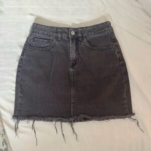 Pacsun Faded Black Jean Skirt